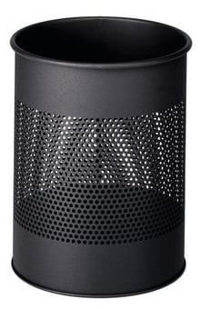 picture of Durable - Waste Basket Metal Round 15/P - 165 mm - Charcoal Grey - [DL-331058]