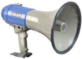 picture of Duratool Pulse Handheld Megaphone with Wrist Strap and Emergency Siren - 25W - [CP-LS04046]