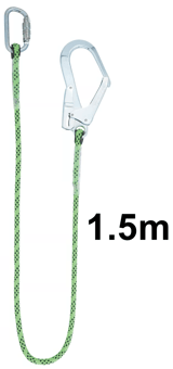 picture of Honeywell Kernmantle Single Restraint Lanyard - 1.5m + 1QT + 1GO55 - [HW-1032340]