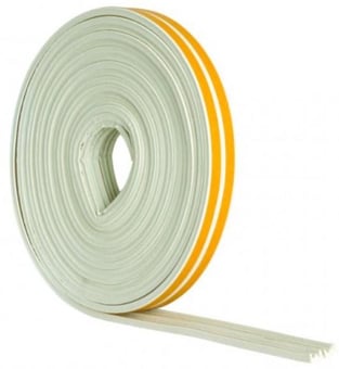 picture of 5m White 'E' Profile Longlife Foam Draught Excluder - [CI-G72201]