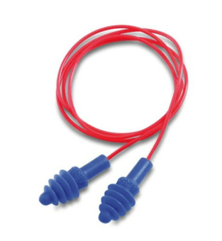picture of Howard Leight Airsoft - Air Cushioned Reusable Earplugs Red Polycord - [HW-1030612]