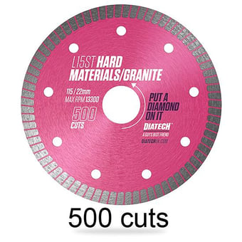 picture of L15ST - Hard Materials Diamond Blade - 500 Cuts - 115mm Dia - [DC-6416H]