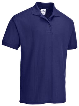 picture of Portwest - Naples Polycotton Polo Shirt - Navy Blue - PW-B210NAR