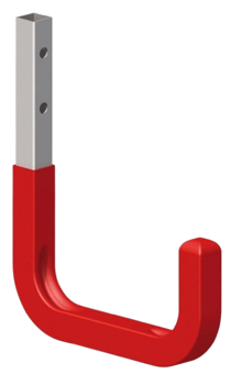 picture of Alfer Steel Galvanised Wall Hook - 250 x 300mm Red - [PV-02965]
