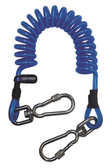 Picture of ToolArrest Global 2m Heavy Duty Coil Lanyard - [TA-TA40056A]