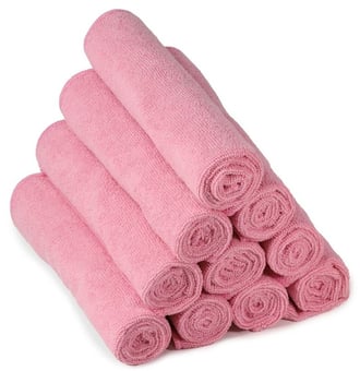 Picture of Standard Microfibre Cloths - Pink - Pack of 10 - [MCS-SMFCPINK]