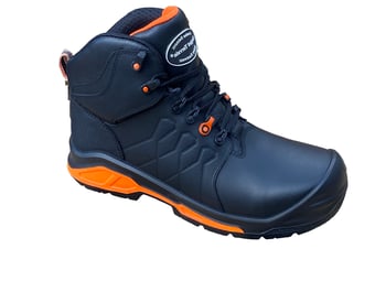 picture of FAIRBANKS Metal Free Waterproof Hiker Boot Black/Orange S3 HRO SRC - BN-RT1BO