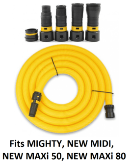 picture of V-TUF 5M Yellow Hose & 4pcs Power Tool Adaptor Kit 32mm - [VT-VTVS7029]