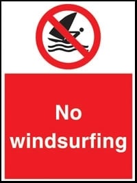 Picture of No Windsurfing Sign - [AS-WH4]