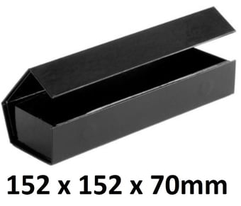 picture of Branded With Your Logo - Luxury Magnetic Gift Boxes - Black Colour - 152 x 152 x 70mm - [IH-RJ-MGB152BLACK] - (HP)