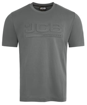 picture of JCB Workwear Unisex 3D Embossed T-Shirt - Grey - BE-JCB014GY