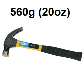 picture of Draper - Fibreglass Shafted Claw Hammer - 560g (20oz) - [DO-63347]