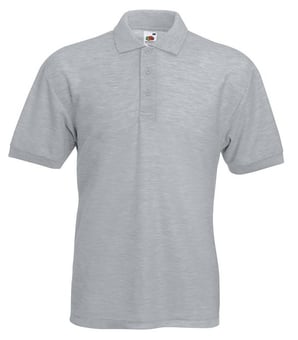 Picture of Fruit of The Loom Men's Polycotton Poloshirt - Heather Grey - BT-63402-HEA