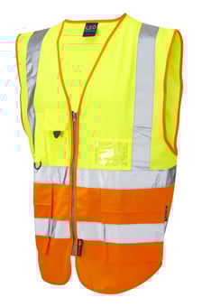 picture of Hi-Vis Yellow/Orange Superior Waistcoat - Generous Size - LE-W11-Y/O
