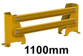 picture of BiGDUG Rack End Protector - 1100mm - Yellow - [BDU-ENEFP11]