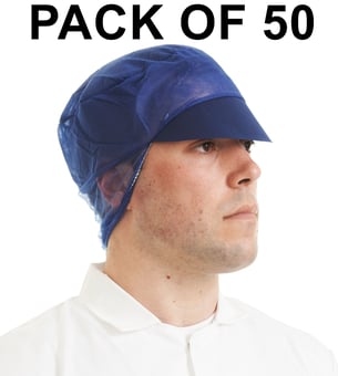 picture of Supertouch Snood Cap - Navy Blue - Pack of 50 - [ST-14410]