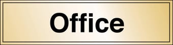 Picture of Prestige Office Sign - Gold Effect - 300 x 100Hmm - 1.5mm Aluminium - [AS-GOLD15-ALU]