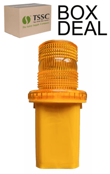 picture of Way4Now - Orange LED Traffic Light - Flashing - Photocell On - Box Deal of 20 - [IH-SHU-WL-01-OR] - (HP)