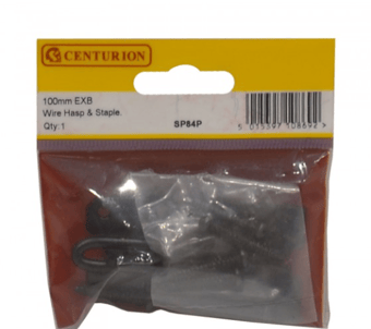 Picture of EXB Wire Hasp & Staple - 100mm (4") - Pack of 5 - [CI-SP84P]