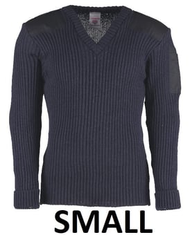 picture of AFE V-Neck Navy Blue "NATO" Sweater - Small - [AE-V/NS]