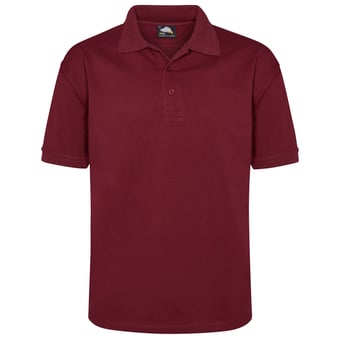 picture of Eagle Premium Polycotton Men's Burgundy Red Poloshirt - 220gm - ON-1150-10-BDY