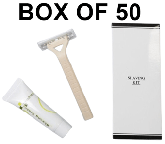 picture of Black & White Shaving Kit - Box of 50 - [MCS-WSBSK]