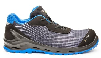 picture of S1P - ESD SRC - Portwest - B1212 - i-Cyber Base Safety Footwear - SlimCap - Anti Static - Black/Blue - PW-B1212BKB