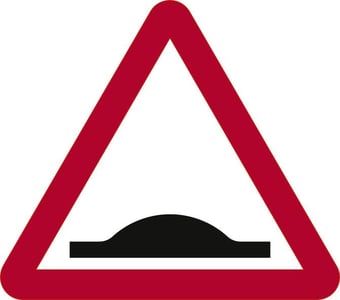 Picture of Spectrum 600mm tri. Dibond ‘Speed Bumps’ Road Sign - With Channel - [SCXO-CI-13065]