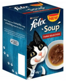 picture of Felix Soup Farm Selection Wet Cat Food 6 Pack 48g - [BSP-590705]