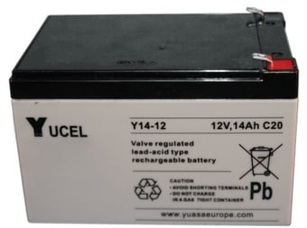 picture of Yuasa 14-12L Lead Acid Battery - 12V 14Ah - [BRH-SLAYUCNP14-12]