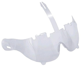 Picture of JSP - Surefit Retractaspec Clear Polycarb Visor For MK7 Helmet - [JS-ANS010-200-000] - (DISC-W)