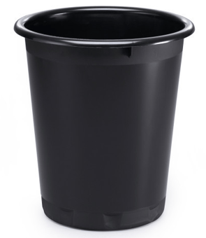 Picture of Durable - Waste Basket Basic - 13 L - 290 Dia x 320 mmH - Black - Pack of 6 - [DL-1701572221]