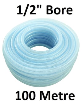 picture of Food Certified PVC Reinforced Hose - 1/2" Bore x 100m - [HP- FCRP13/18CLR100M]