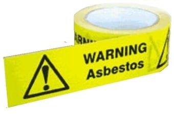 Picture of Self Adhesive - 50mm x 33m - Asbestos Tape - Warning Asbestos - [AS-WA230]