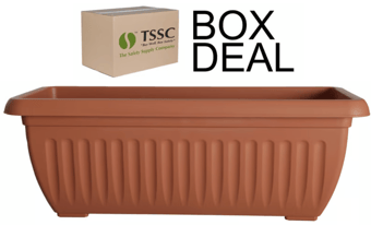 picture of Whitefurze 70cm Athens Trough - Terracotta - Box Deal of 10 - [IH-WHFG07P703]
