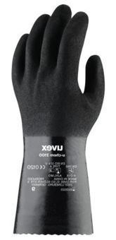 picture of UVEX U-chem 3100 Black Chemical Protection Gloves - TU-60968 - (DISC-R)