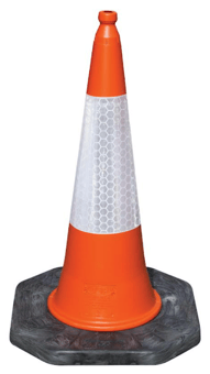 Picture of Jsp Dominator 1m Road Traffic Cone with Sealbrite Sleeve - [JS-JBE079-240-600]
