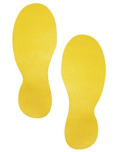 Picture of Durable - Floor Marking Shape "Foot" - Yellow - Pack of 5 Pairs - [DL-172704]