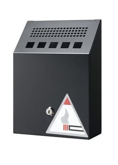 Picture of Durable - Ashtray Wall Metal 2,5 - Black - [DL-333301] - (DISC-R)