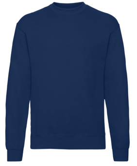 picture of Fruit Of The Loom Adult Set-in Sleeve Sweatshirt - Navy Blue - BT-62202-NAVY