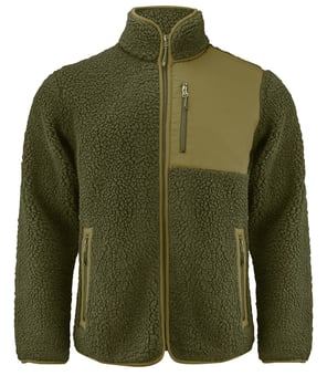 picture of James Harvest Kingsley Sherpa Full Zip Fleece - Moss Green - BT-HAR2111500-H704