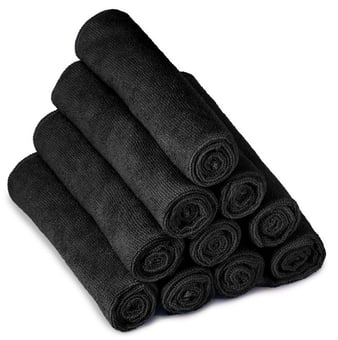 Picture of Standard Microfibre Cloths - Black - Pack of 10 - [MCS-SMFCBLACK]