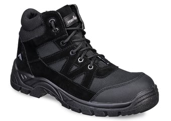 picture of Portwest FC20 - Composite Textile and Suede Ankle Boot - S1PL SR FO - Black - PW-FC20BKR