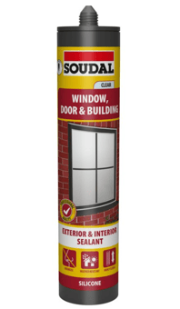 picture of Soudal Window Door & Building Silicone Sealant - CLEAR 290ml - [DK-DKSD159304]