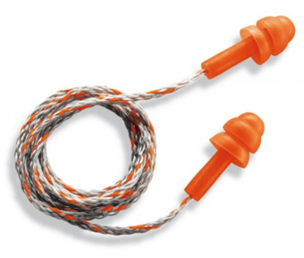 picture of Uvex Whisper Reusable 23dB Orange Corded Earplugs - Box of 50 Pairs - [TU-2111237]