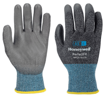 picture of Honeywell Perfect Fit 13G A5/E Polyurethane Coated Grey Gloves - HW-NPF25-9113G