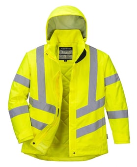 picture of Portwest - Women's Hi-Vis Winter Jacket Yellow - PW-LW74YER