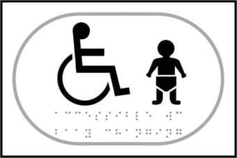 Picture of Spectrum Disabled Baby Change Graphic - Taktyle 225 x 150mm - SCXO-CI-TK0022BKWH
