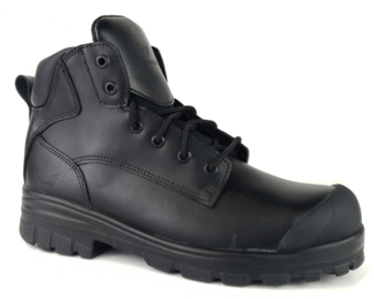 picture of Tuffking Orson Black Smooth Leather Industrial Safety Boot S3 SRC Molded Front Scuff Guard - GN-9560