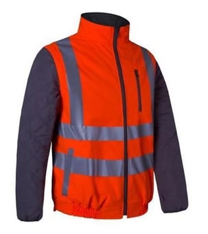 Picture of Aqua Reversible Hi Vis Polycotton Bodywarmer - Orange - FU-BW484-000-026